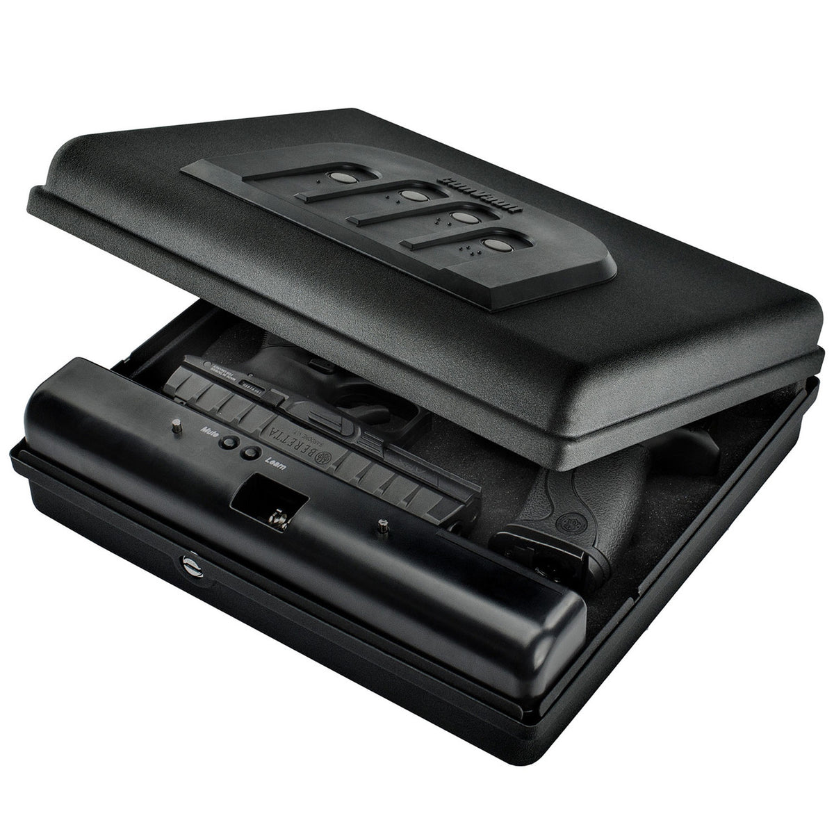 GunVault MV1050-19 MicroVault XL Quick Access Handgun Safe Door Open