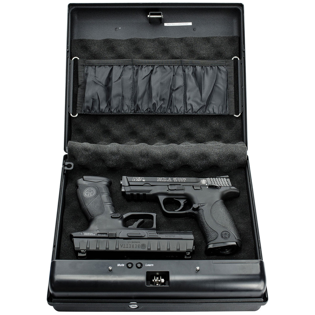 GunVault MV1050-19 MicroVault XL Quick Access Handgun Safe Wide Open