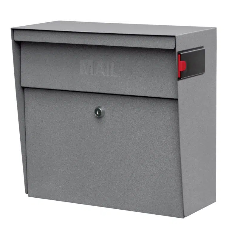 Mail Boss Metro Wall Mount Locking Mailbox Granite