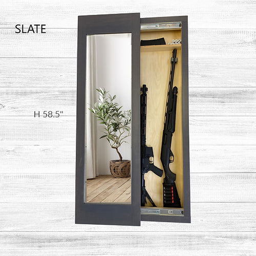 Go Secret Storage Full Length Sliding Concealment Mirror Sand