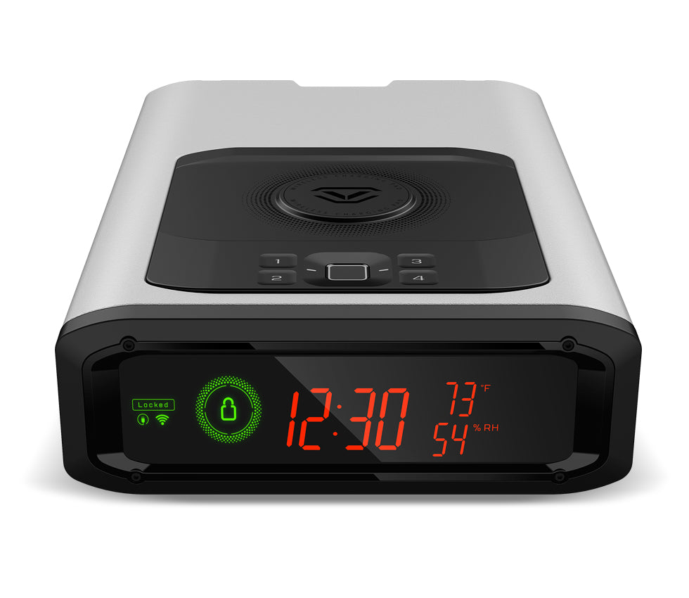 Vaultek ViSN Smart Station Slider Safe with Wireless Phone Charger DS2i White