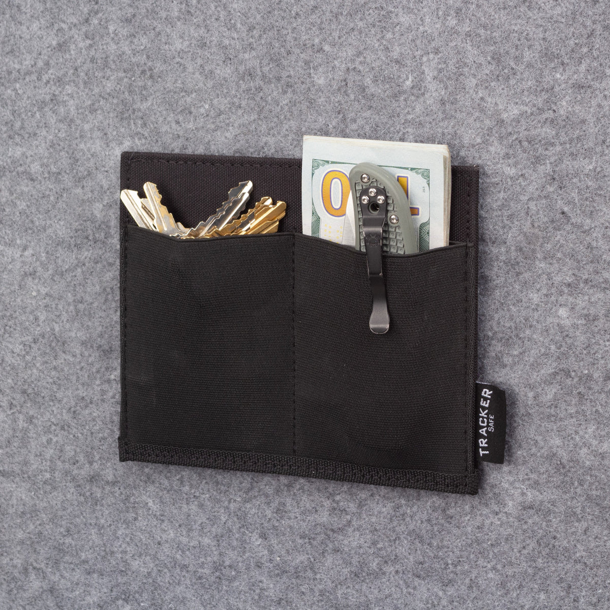 Tracker PE2 Pocket Elastic 2 Mag Holder With Keys, Knife &amp; Cash