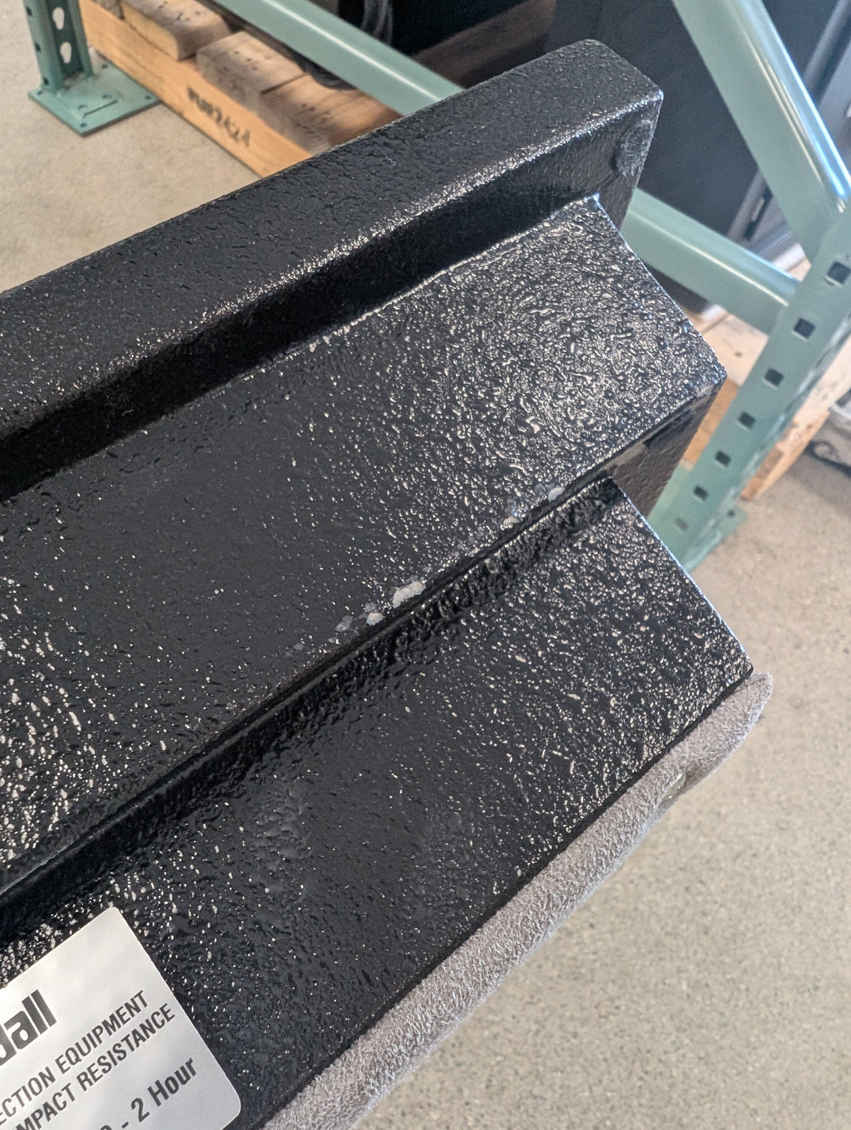 Scratch on the top of trim of the front door.