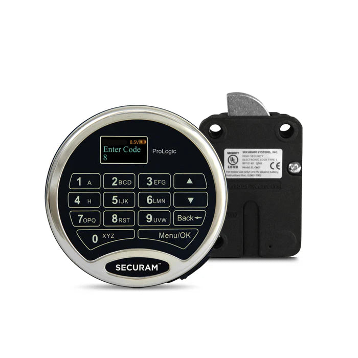 Securam ProLogic L02 Multi-User Digital Electronic Lock Chrome Swingbolt