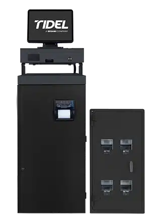 Tidel R1800 Cash Recycler + Rolled Coin Dispenser
