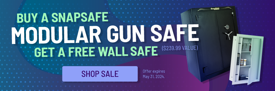 Buy a SnapSafe Modular Gun Safe Get a FREE Wall Safe
