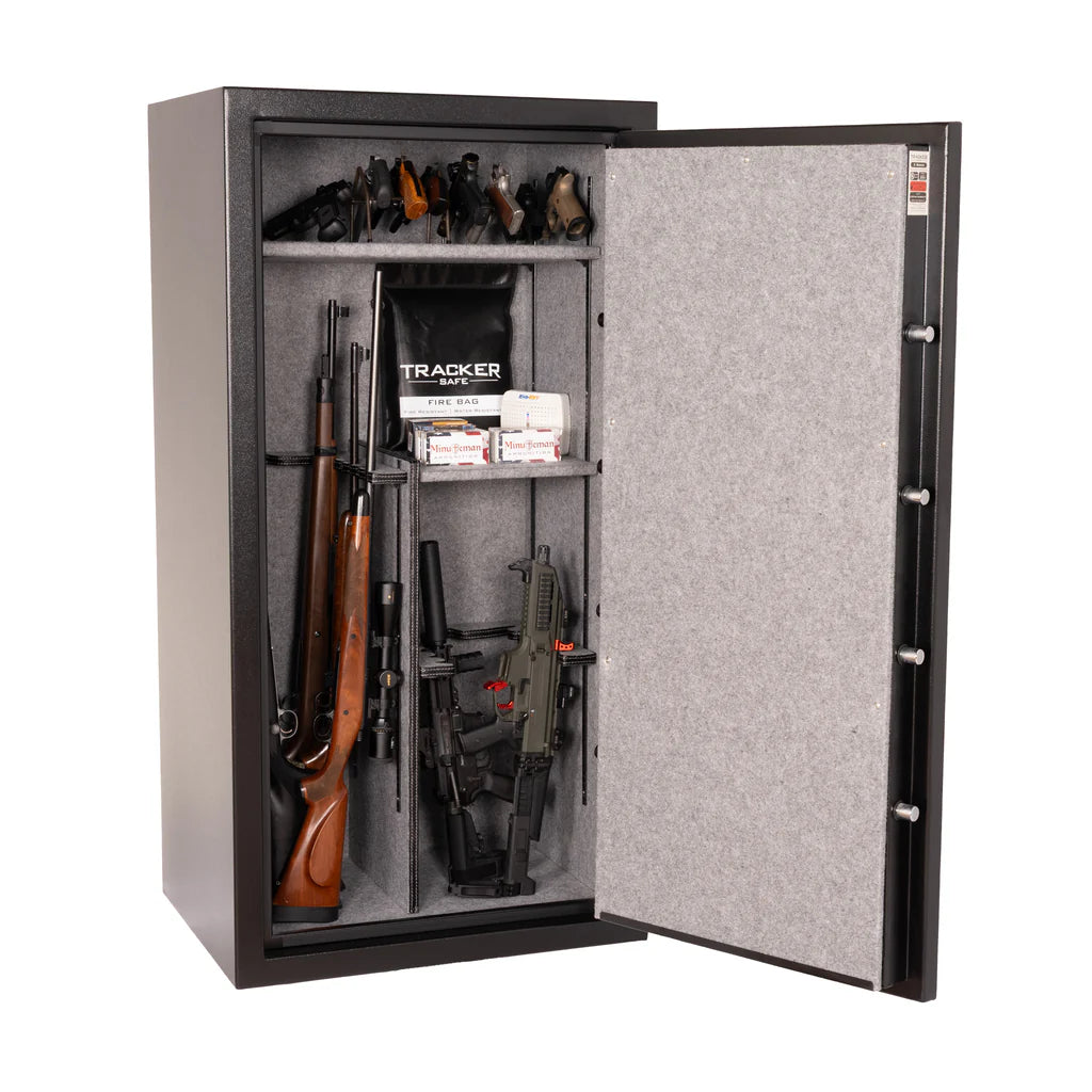 Tracker Safe E26 Gun & Rifle Safe 30 Minute Fire - Open with rifles and other items