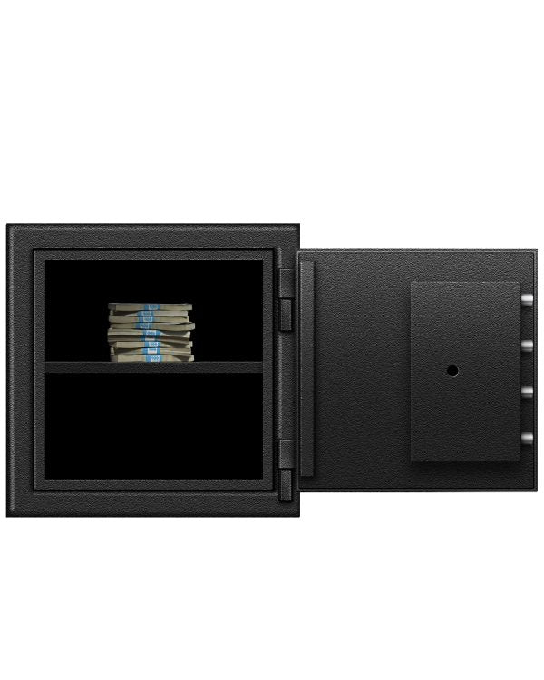 SafeandVaultStore UC202020 B-Rated Burglary Safe Door Open with Cash