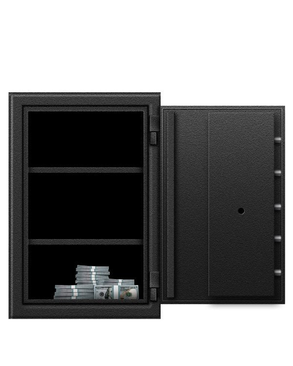 SafeandVaultStore UC302020 B-Rated Burglary Safe Door Open with Cash