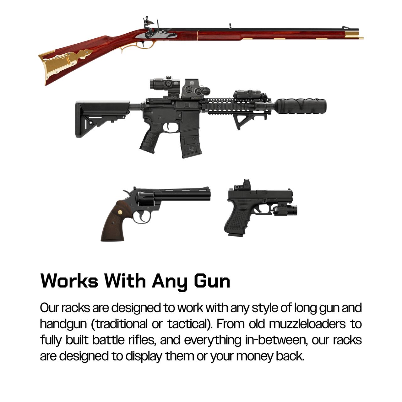 Hold Up Displays Multi Gun Lock - HD95 Slatwall 