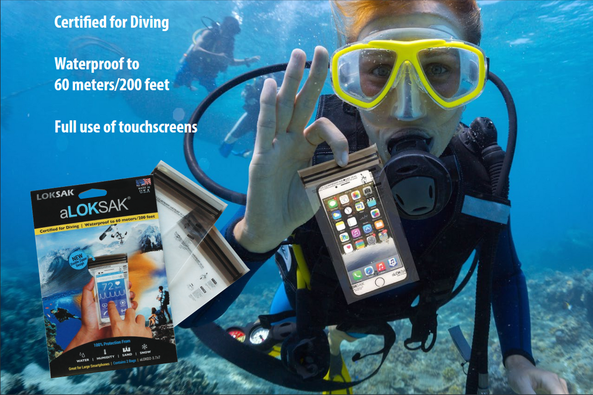 aLOKSAK waterproof resealable bags.