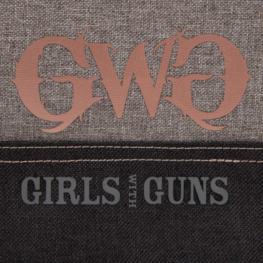 Allen 9072 Girls with Guns Lockable Roses are Gold Handgun Case 9&quot; Girls with Guns Logo