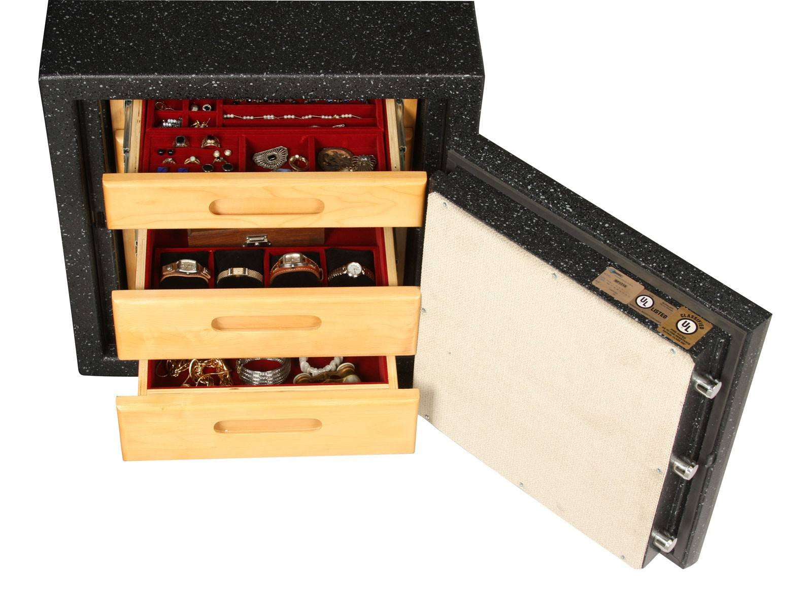 AMSEC BF1716 Burglar & Fire Jewelry Safe with Cabinets