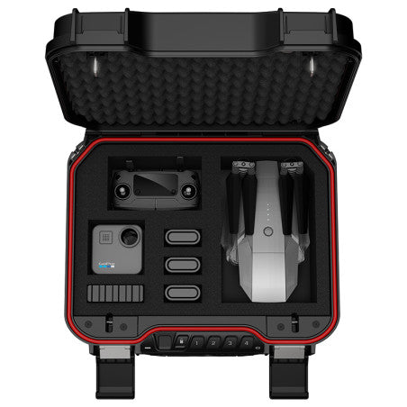 Vaultek Lifepod XRBi Biometric Weather Resistant Firearm Case Open with Items Inside