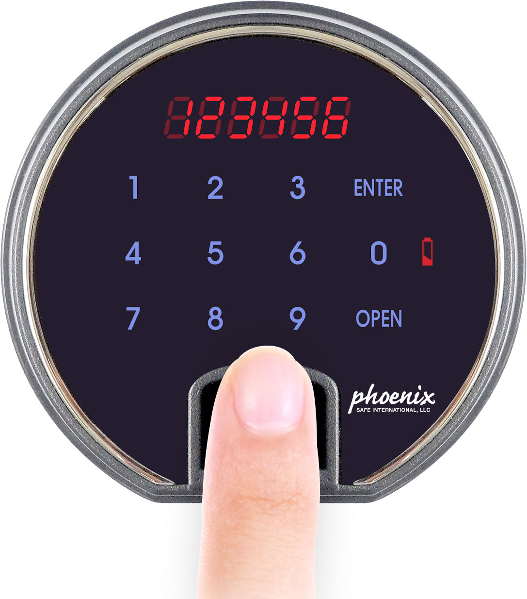 Phoenix DBAUM 800 Luxury Safe with Genuine Walnut Exterior Door Front Biometric Lock