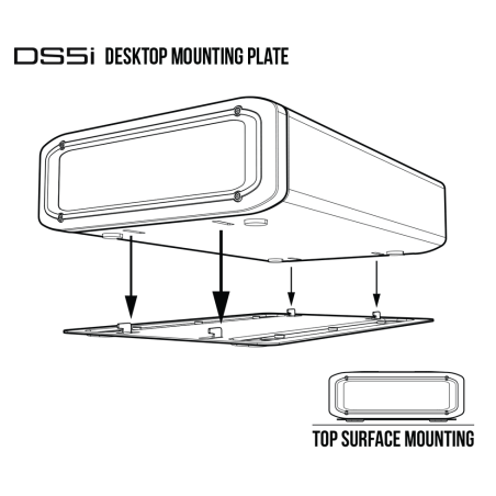 Vaultek Smart Station DS5i (Desktop Mounting Plate) Top Surface Mounting