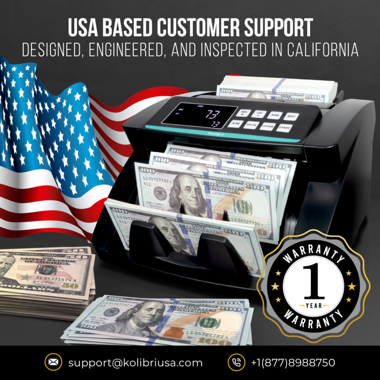 Kolibri Automatic Bill Counter USA Based Tech Support