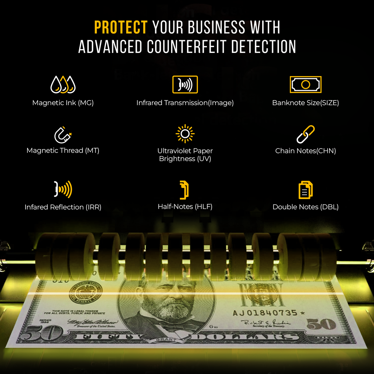 Kolibri Automatic Bill Counter Advanced Counterfeit Detection