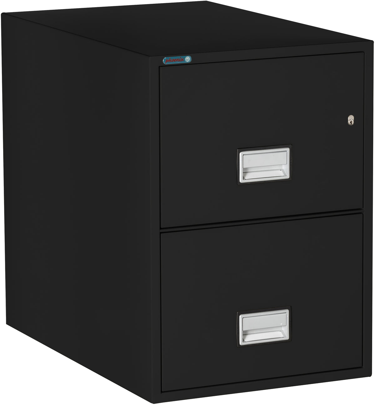 Phoenix Safe LGL2W31 31&quot; 2 Drawer Legal Size Fire File Cabinet Black