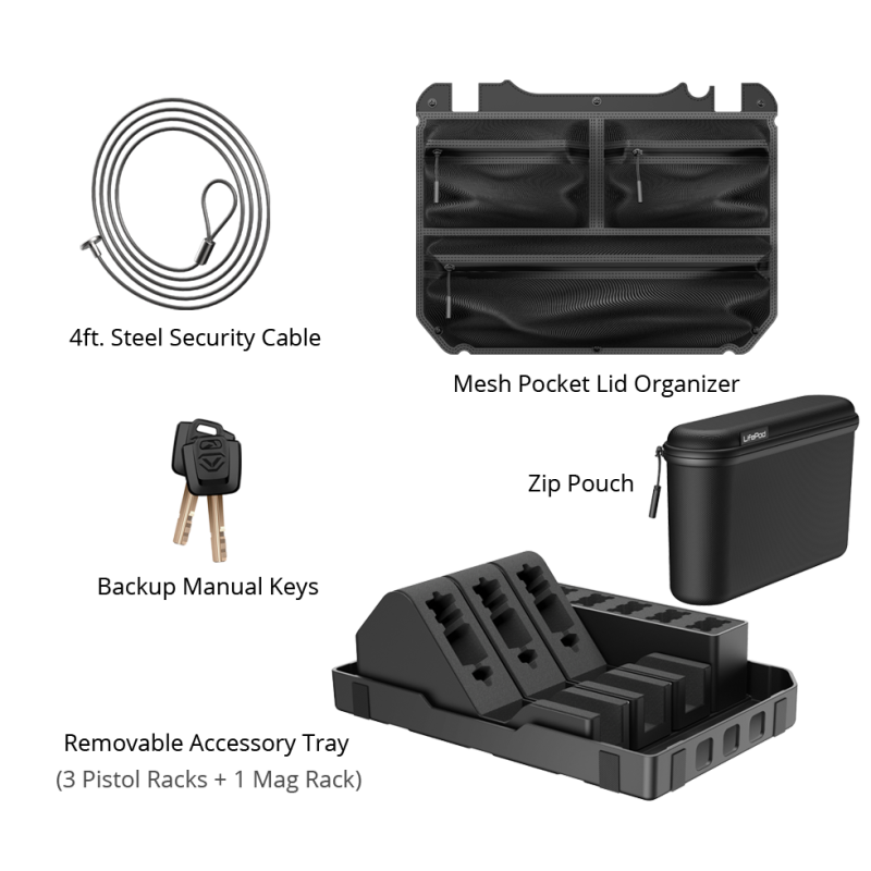 Vaultek Lifepod XR Weather Resistant Range Edition Firearm Case Accssories