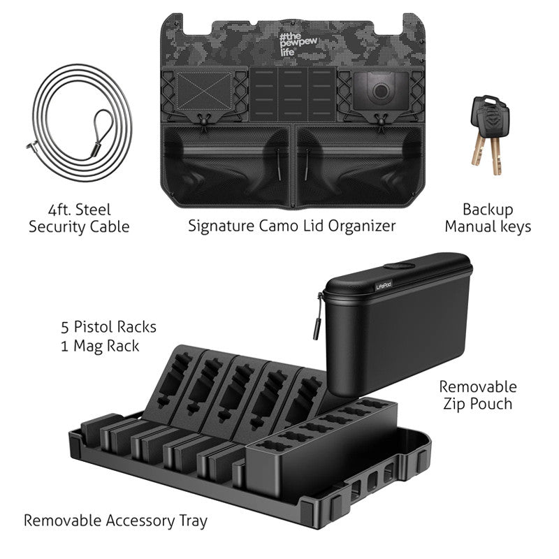 Vaultek LifePod XT Colion Noir Edition Biometric Firearm Case Included Options