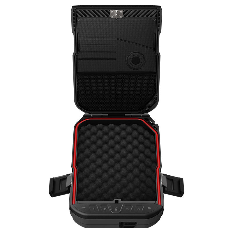 Vaultek LifePod Secure Waterproof Travel Case Rugged with Built-in Lid Organizer & Dedicated AirTag Pocket