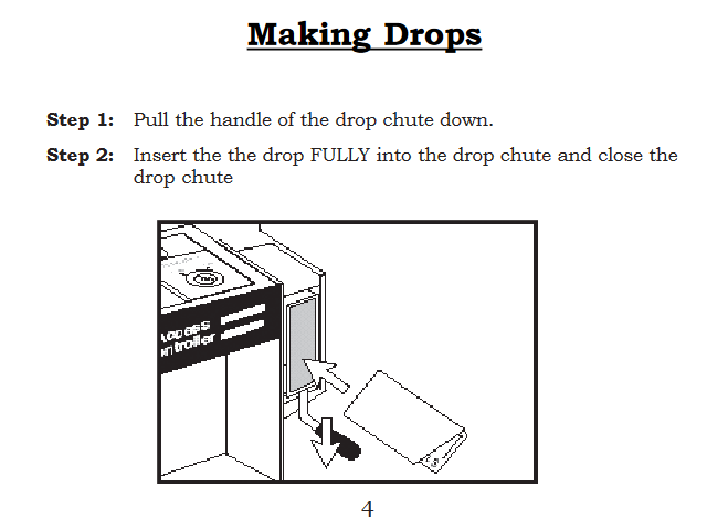 Tidel TACC II/IIIA Making Drops