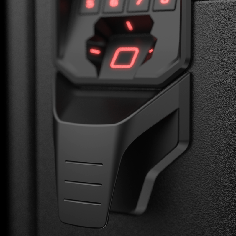 Vaultek LifePod Magnetic Door Handle for RS Series RS-KB1 Installed