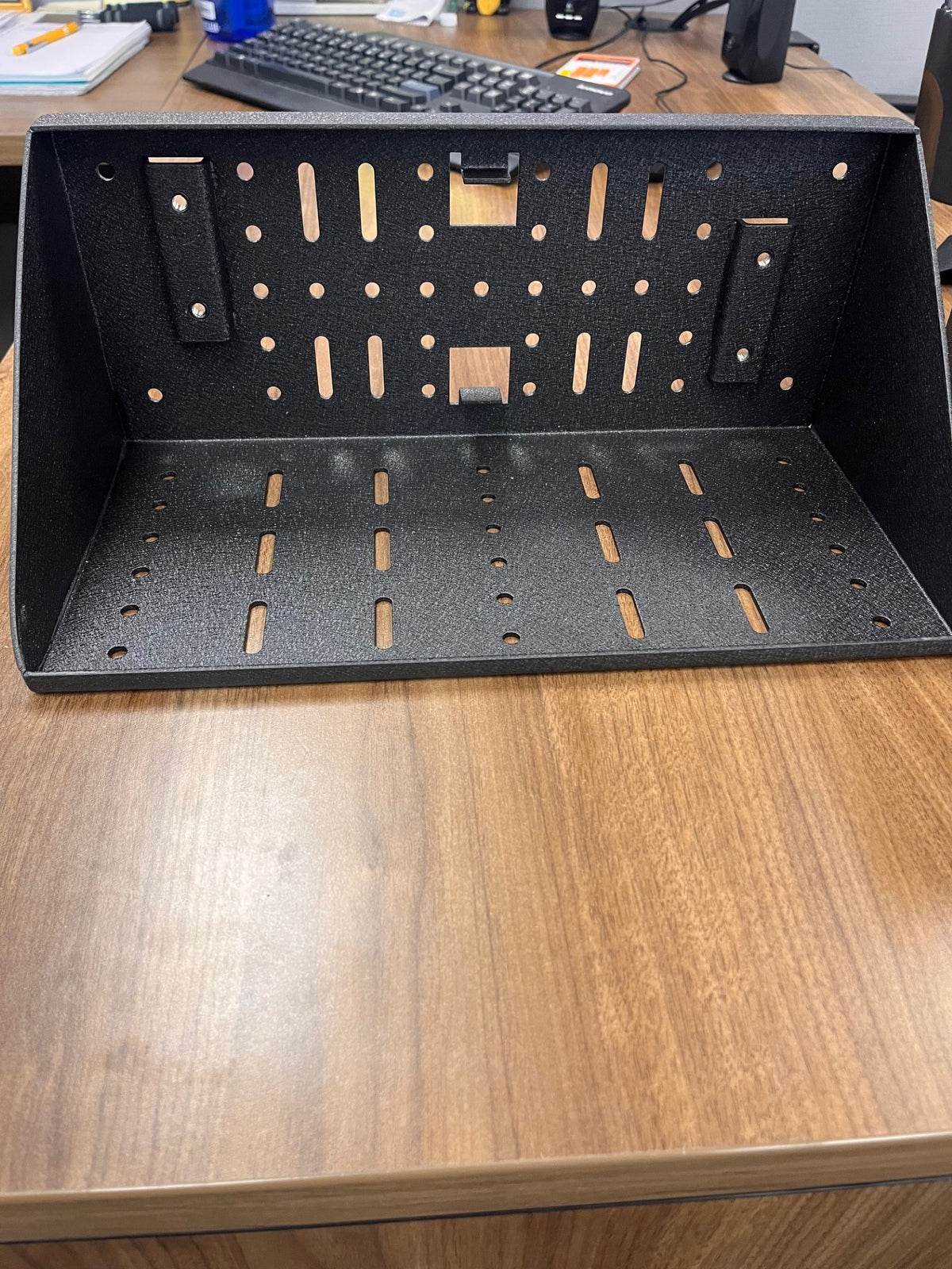 Universal shelf that comes with the safe. 