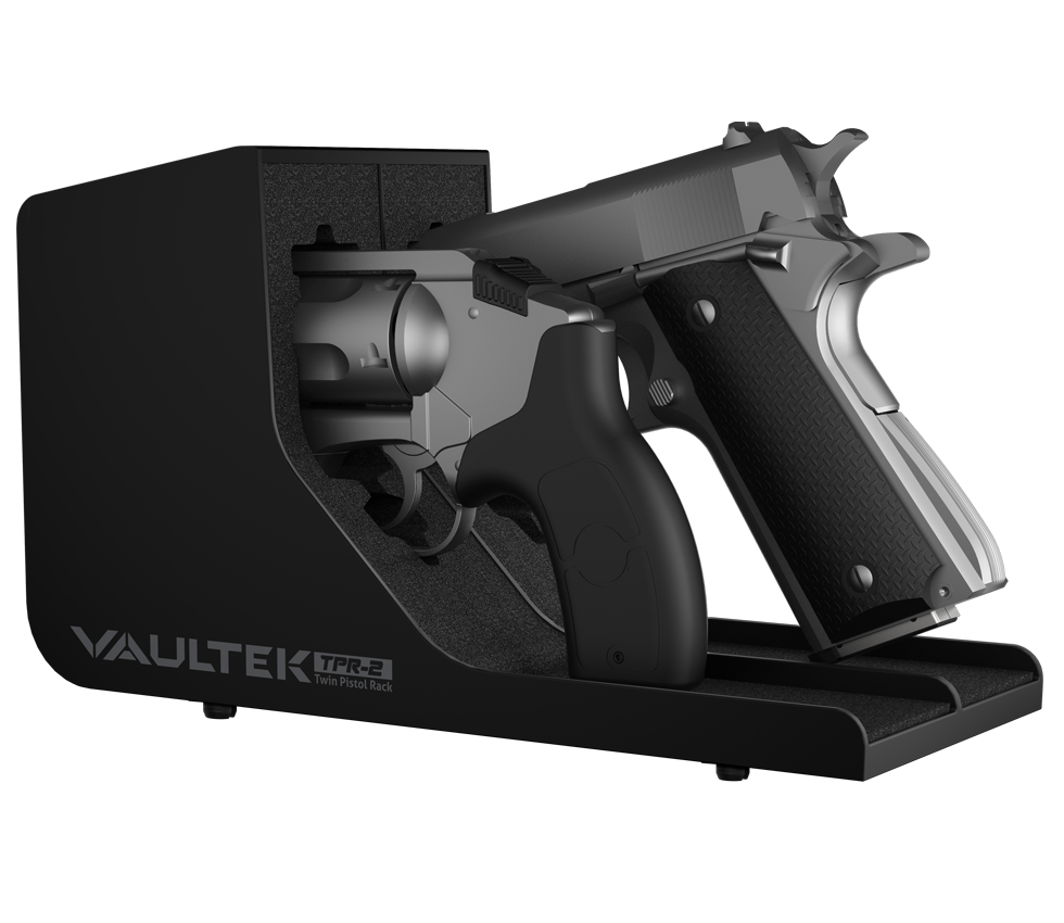 Vaultek TPR-2 Twin Pistol Rack with Revolver and Handgun