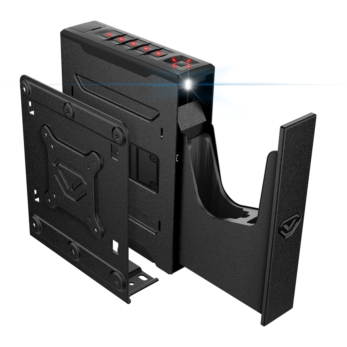 Vaultek SR20i Colion Noir Edition Biometric &amp; Bluetooth 2.0 Slider Handgun Safe Open with Mounting Bracket