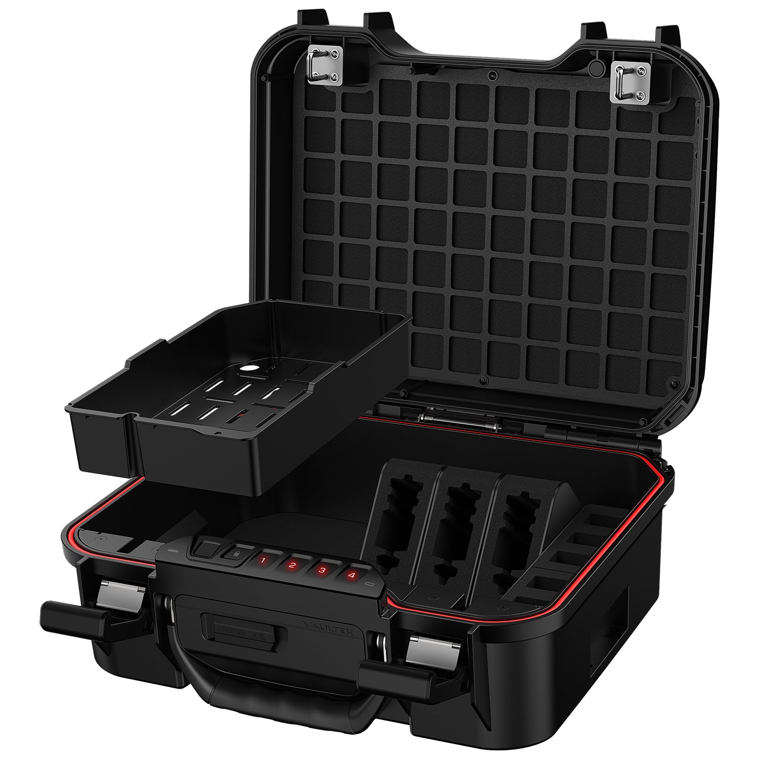Vaultek Lifepod XT3i High Capacity Weather Resistant Firearm Case Tactical Model Black