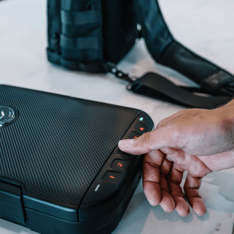 VAULTEK LifePod 2.0 Étui de voyage sécurisé et étanche avec serrure électronique robuste et clavier rétroéclairé Noir caché (biométrique
