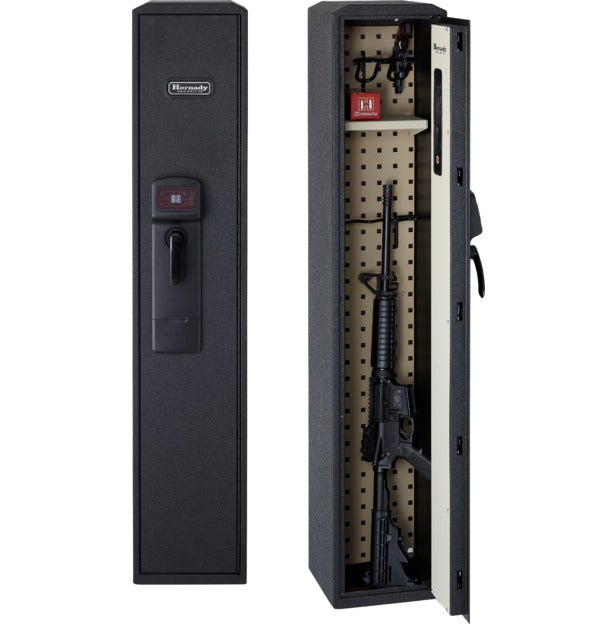Hornady 98196WIFI Compact Safe Ready Vault with WIFI Door Open &amp; Closed