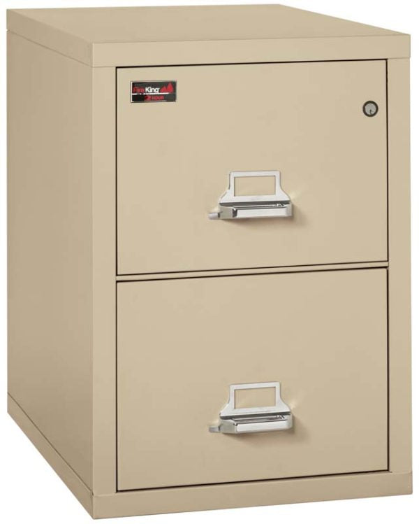FireKing 2-2130-2 Two-Hour Two Drawer Vertical Legal Fire File Cabinet Parchment