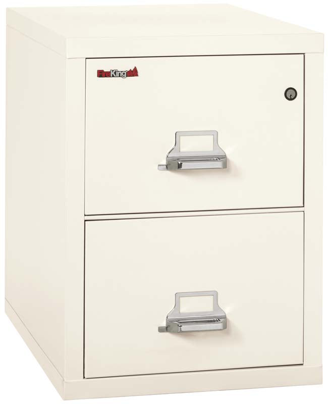 FireKing 2-2131-C Two Drawer Legal 31&quot; D Fire File Cabinet Ivory White