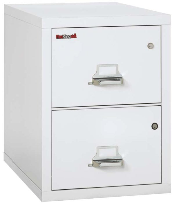 FireKing 2-2131-CSF 2 Drawer Legal Safe In A Fire File Cabinet Arctic White