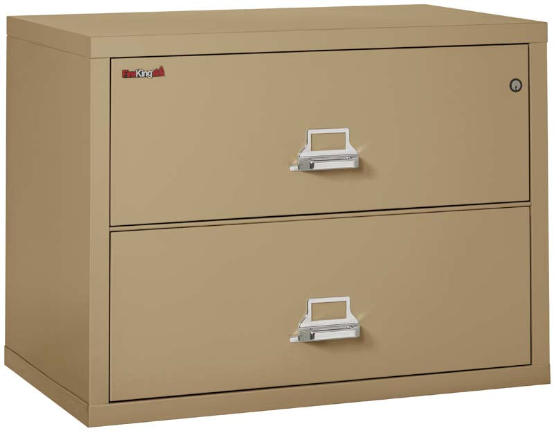 FireKing 2-3822-C Two Drawer 38&quot; W Lateral Fire File Cabinet Sand