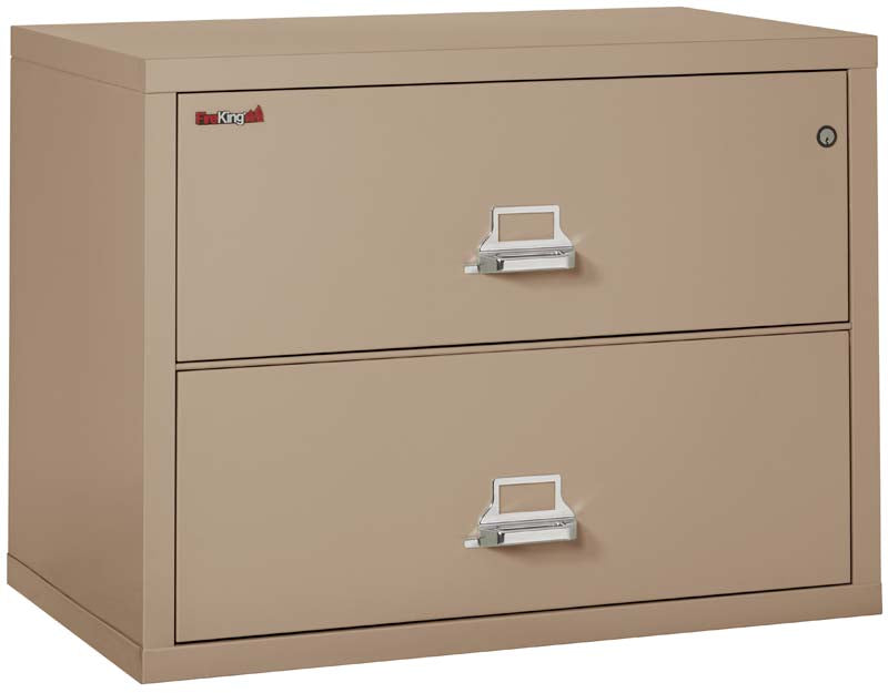 FireKing 2-3822-C Two Drawer 38&quot; W Lateral Fire File Cabinet Taupe