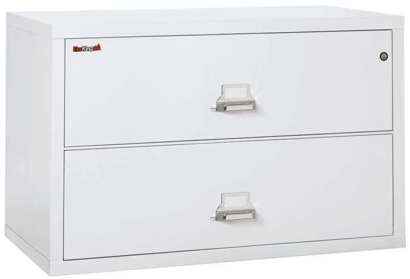 FireKing 2-4422-C Two Drawer 44" W Lateral Fire File Cabinet Arctic White