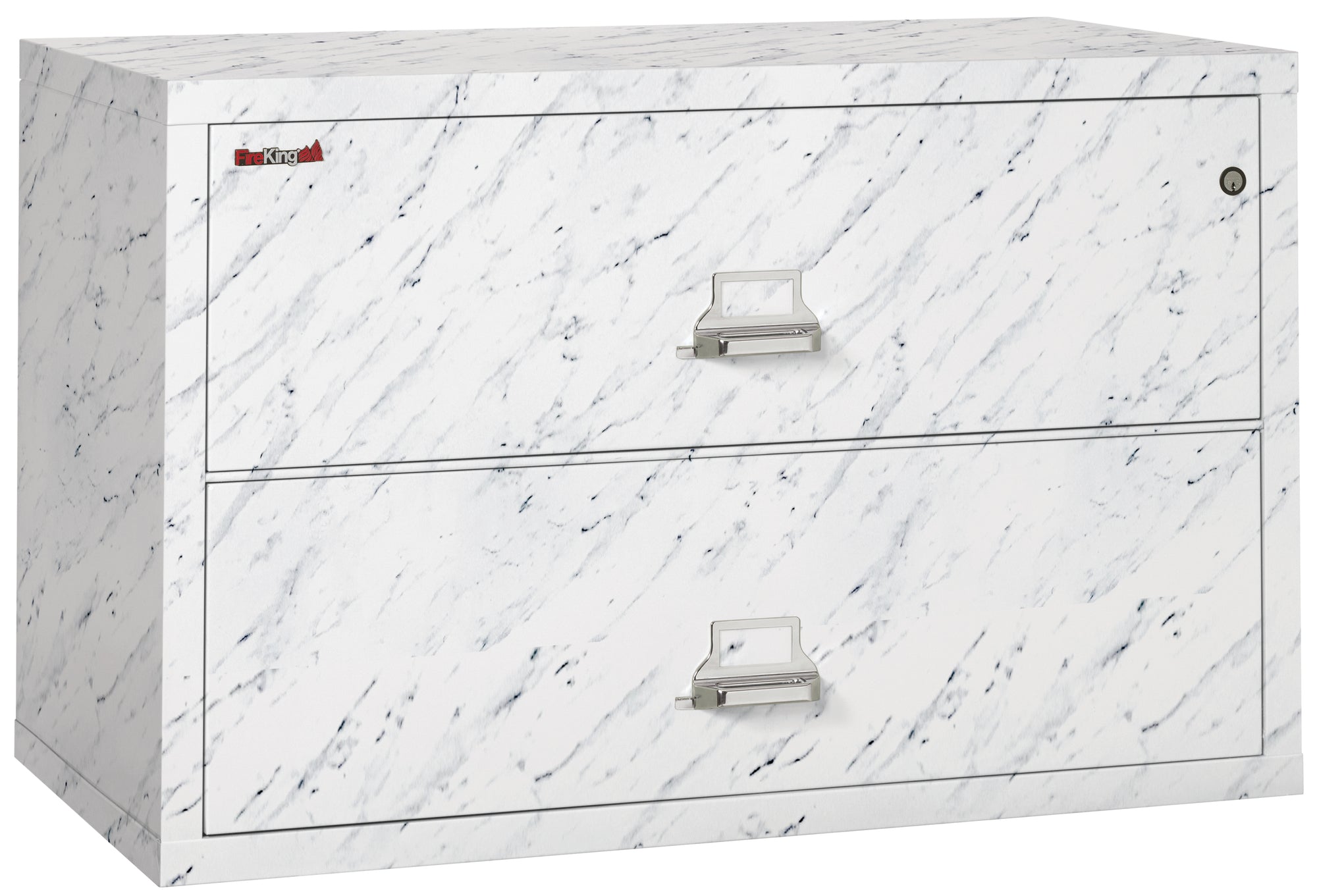 FireKing 2-4422-C Premium Designer Two Drawer 44" W Lateral Fire File Cabinet Calcutta Marble