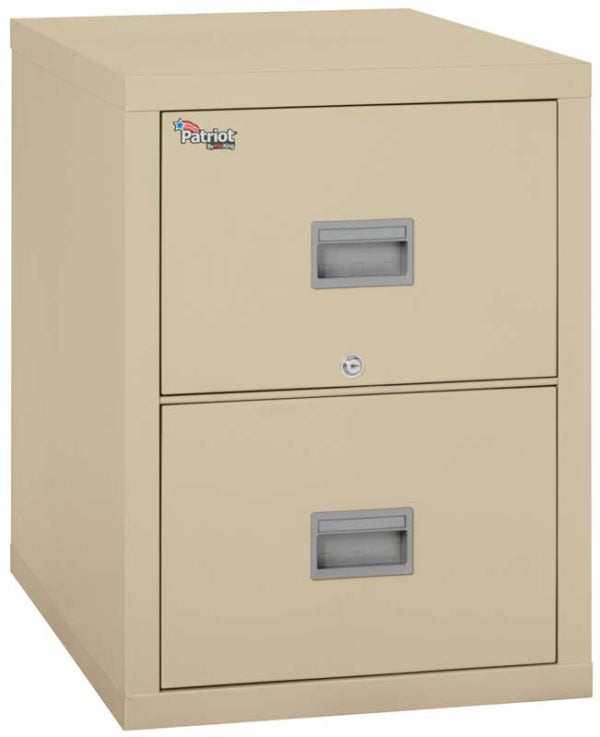 FireKing 2P2131-C 2 Drawer Patriot Vertical File Cabinet Parchment