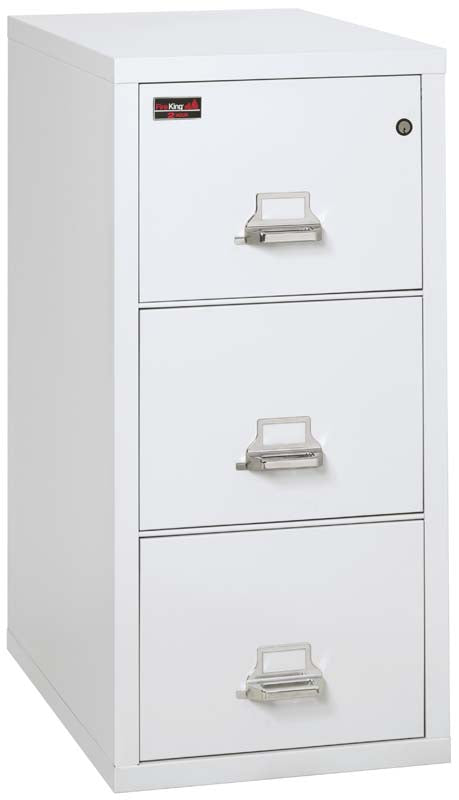FireKing 3-2144-2 Two-Hour Three Drawer Vertical Legal Fire File Cabinet Arctic White