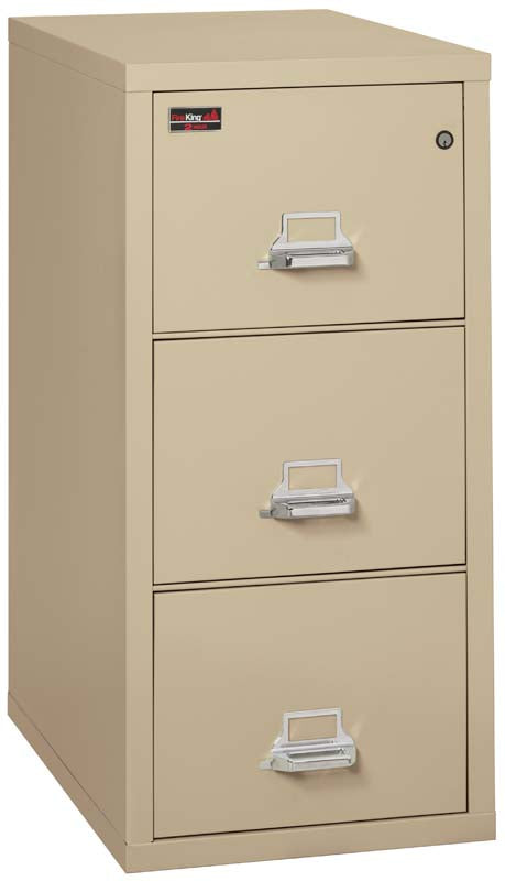 FireKing 3-2144-2 Two-Hour Three Drawer Vertical Legal Fire File Cabinet Parchment