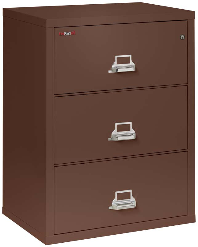 FireKing 3-3122-C Four Drawer 31&quot; W Lateral Fire File Cabinet Brown
