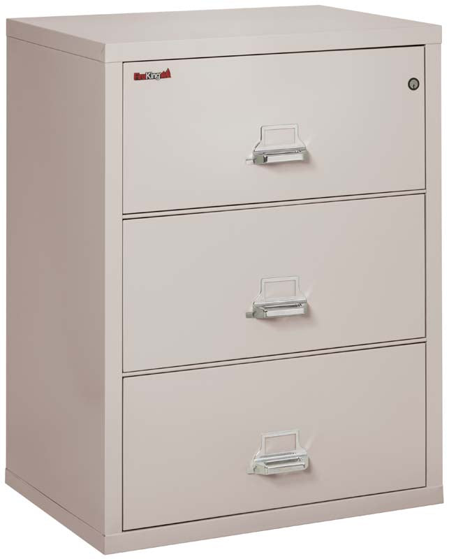 FireKing 3-3122-C Four Drawer 31&quot; W Lateral Fire File Cabinet Platinum