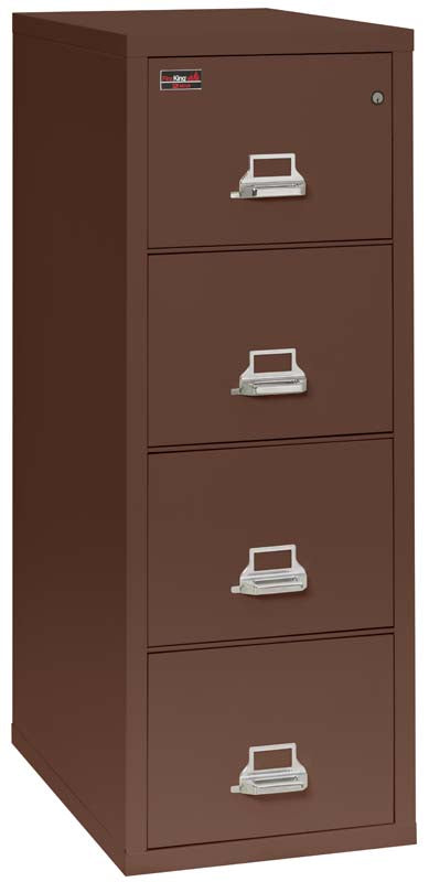 FireKing 4-2157-2 Two Hour Four Drawer Vertical Legal Fire File Cabinet Brown