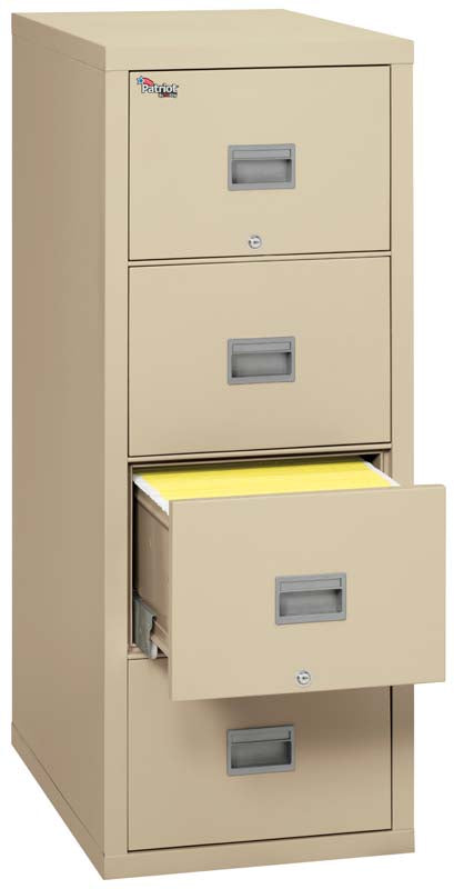 FireKing 4P2131-C 4 Drawer Patriot Vertical File Cabinet Parchment