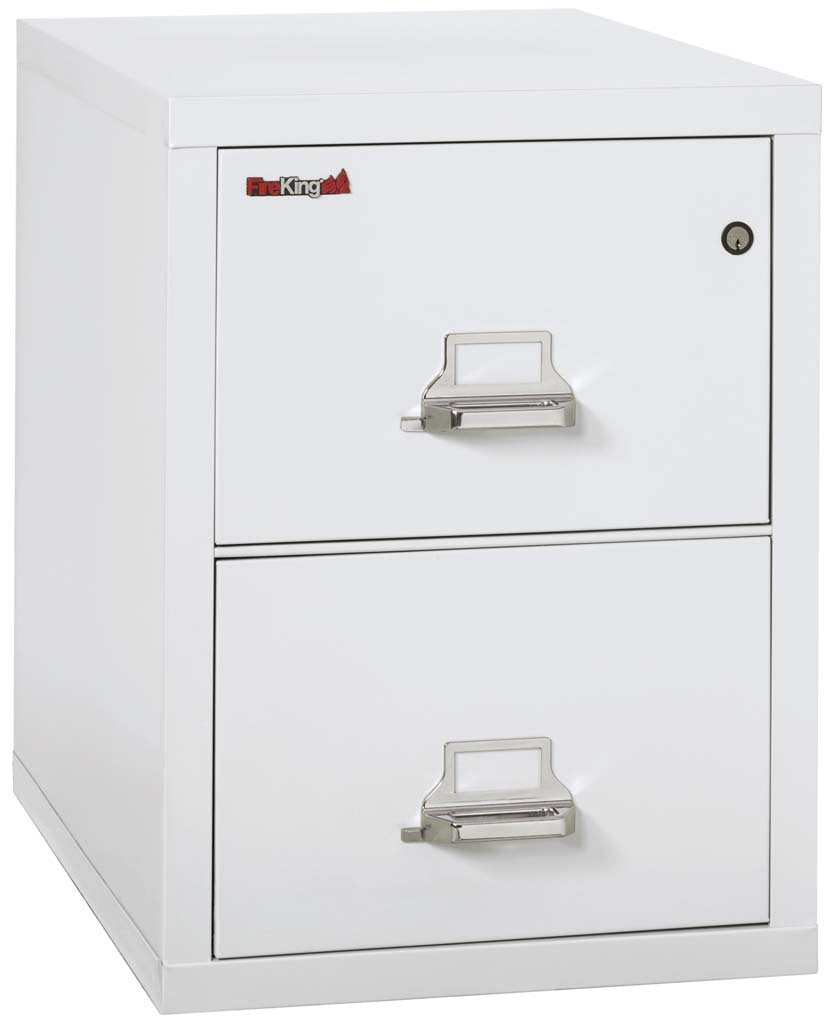 FireKing 2-1831-C Two Drawer Letter 31&quot; D Fire File Cabinet Arctic White