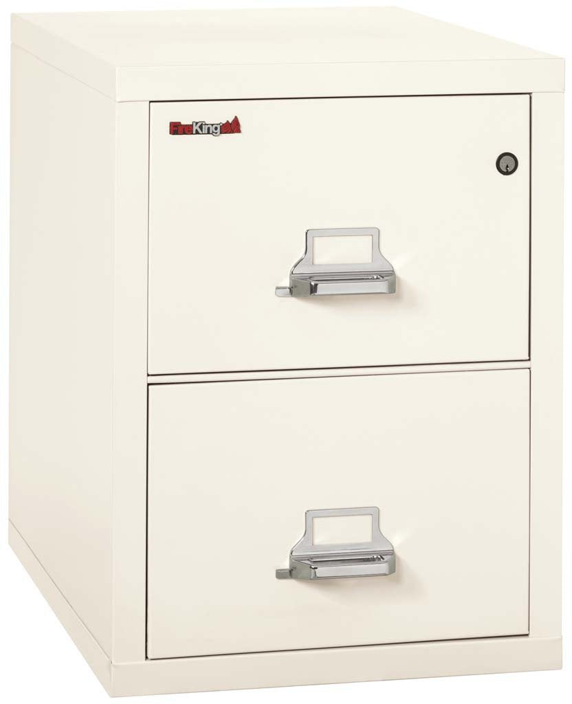 FireKing 2-1831-C Two Drawer Letter 31&quot; D Fire File Cabinet Ivory White